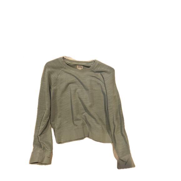 J Crew Vintage Cropped Fleece Sweater Womans Med - Picture 1 of 3